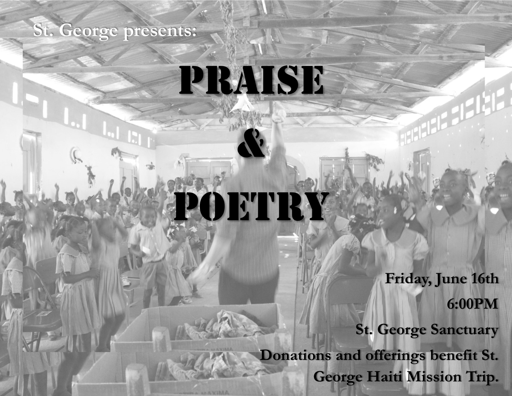 Praise and Poetry- Haiti Mission Trip Fundraiser 2017
